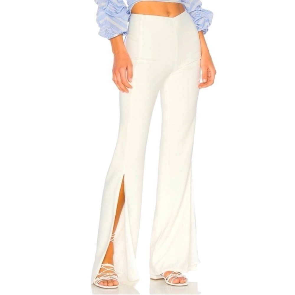 Lovers + Friends x REVOLVE slash pants in  Bone | Sz M NWT